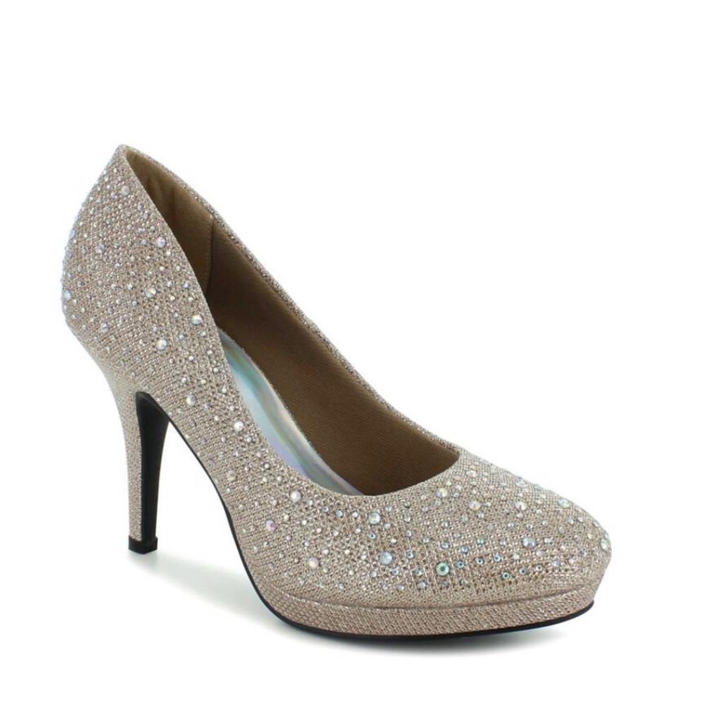 Gold shoes
